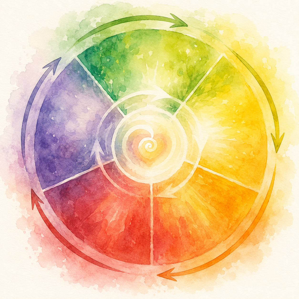 Farbkreis der Bedürfnisse – Spirale der Entwicklung